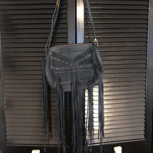 Big Buddha Blue Fringe crossbody bag